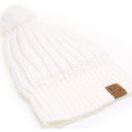 New winter hat wool ball flanging label hat